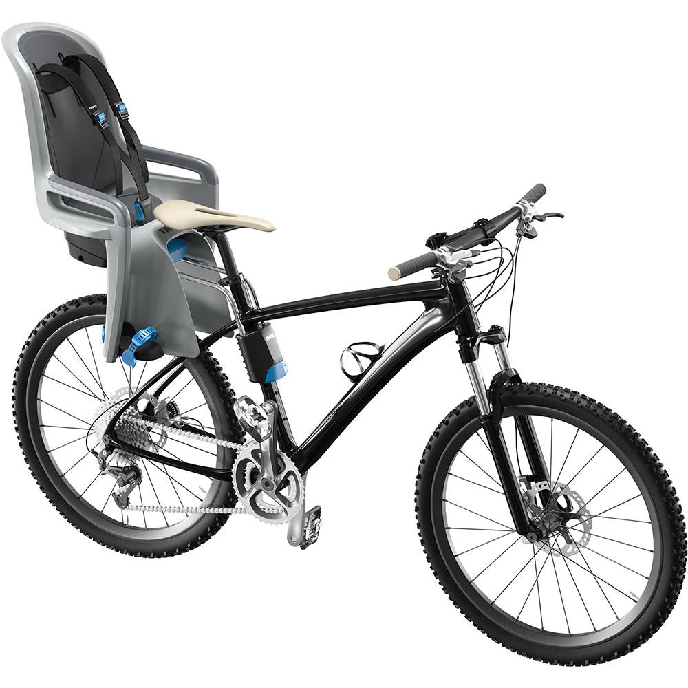 Cadeirinha de Bebê para Bicicleta Traseira Thule Ride Along Cinza Claro - Imagem 3