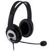 Headset Lifechat com microfone preto Headset Lifechat com microfone preto