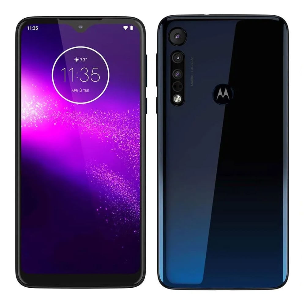 Smartphone Motorola XT2016 Moto One Macro Azul Espacial 64GB Menor preço em Smartphone Motorola XT2016 Moto One Macro Azul Espacial 64GB