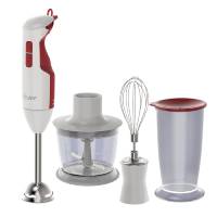 Mixer da marca Oster, branco e vermelho Mixer da marca Oster, branco e vermelho