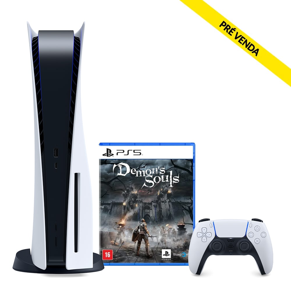 Console PlayStation 5 + Jogo Demon's Souls - PS5 Menor preço em Console PlayStation 5 + Jogo Demon's Souls - PS5