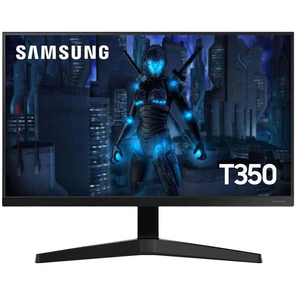 Monitor Gamer Samsung 22" FHD 75Hz HDMI, VGA, T350 Preto