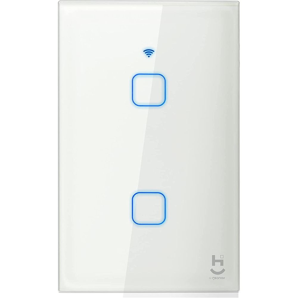 Interruptor Inteligente Geonav Touch HIINT2C 2 Botões Bivolt