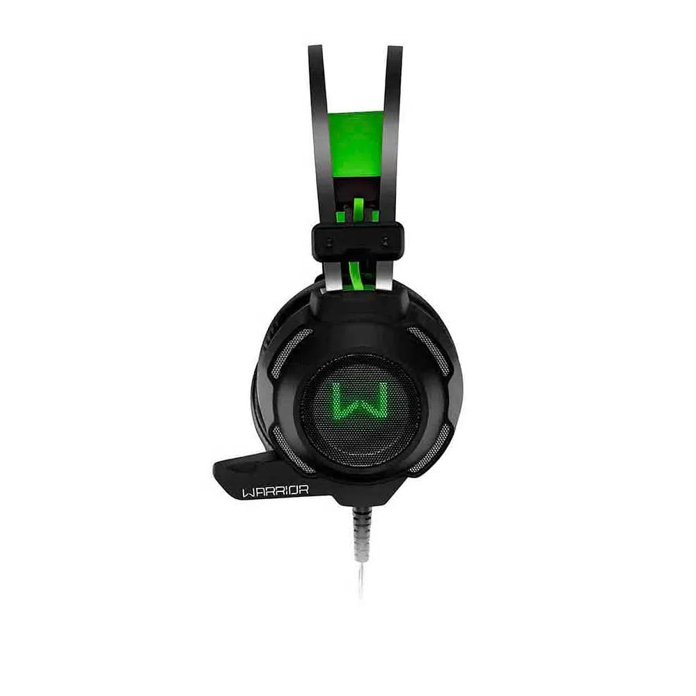Headset Gamer Multilaser Warrior Swan PH225 Preto e Verde - Imagem 2