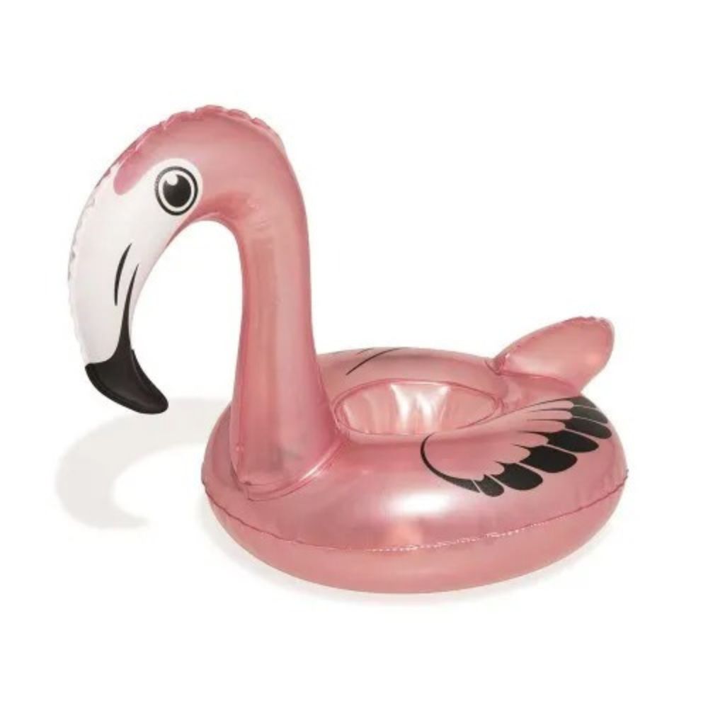 Porta Copo Inflável Bestway Fashion Animais Flamingo Rosa - Porta Copo Inflável Bestway Fashion Animais Flamengo Rosa