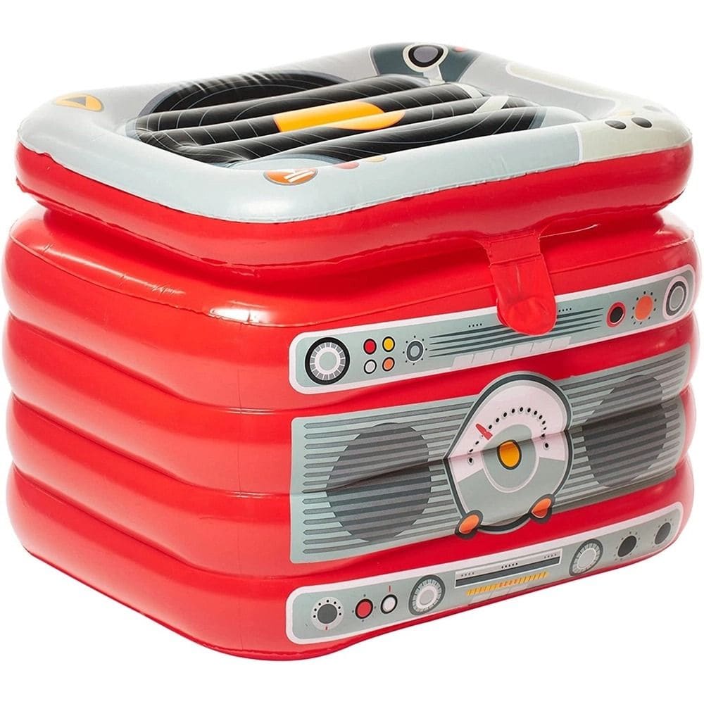 Cooler Inflável Bestway 31L Rádio até 45 Latas Vermelho