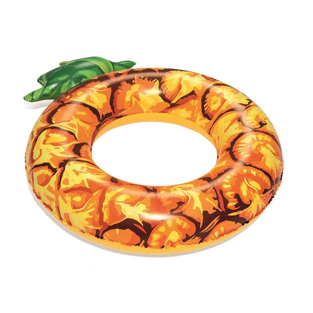 Boia Infantil Bestway Circular Abacaxi 12 Anos Inflável Amarelo - Imagem 2