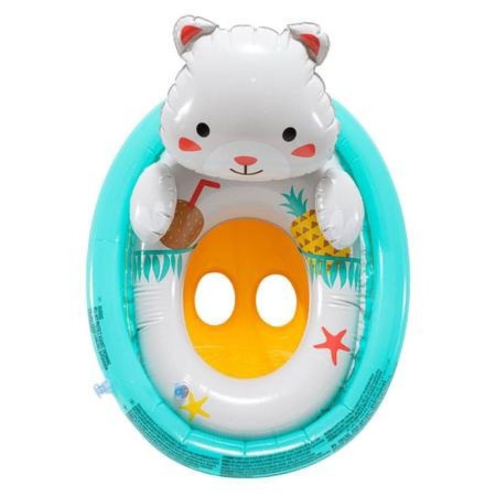 Boia Infantil Bestway de 1 a 3 Anos Formato de Urso Branco e Azul - Imagem 2
