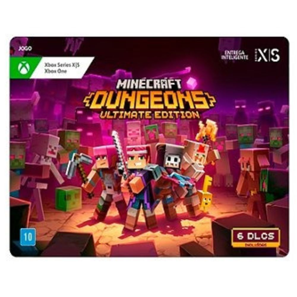 Gift Card Digital Minecraft Dungeons Ultimate Edition Xbox R$147,45