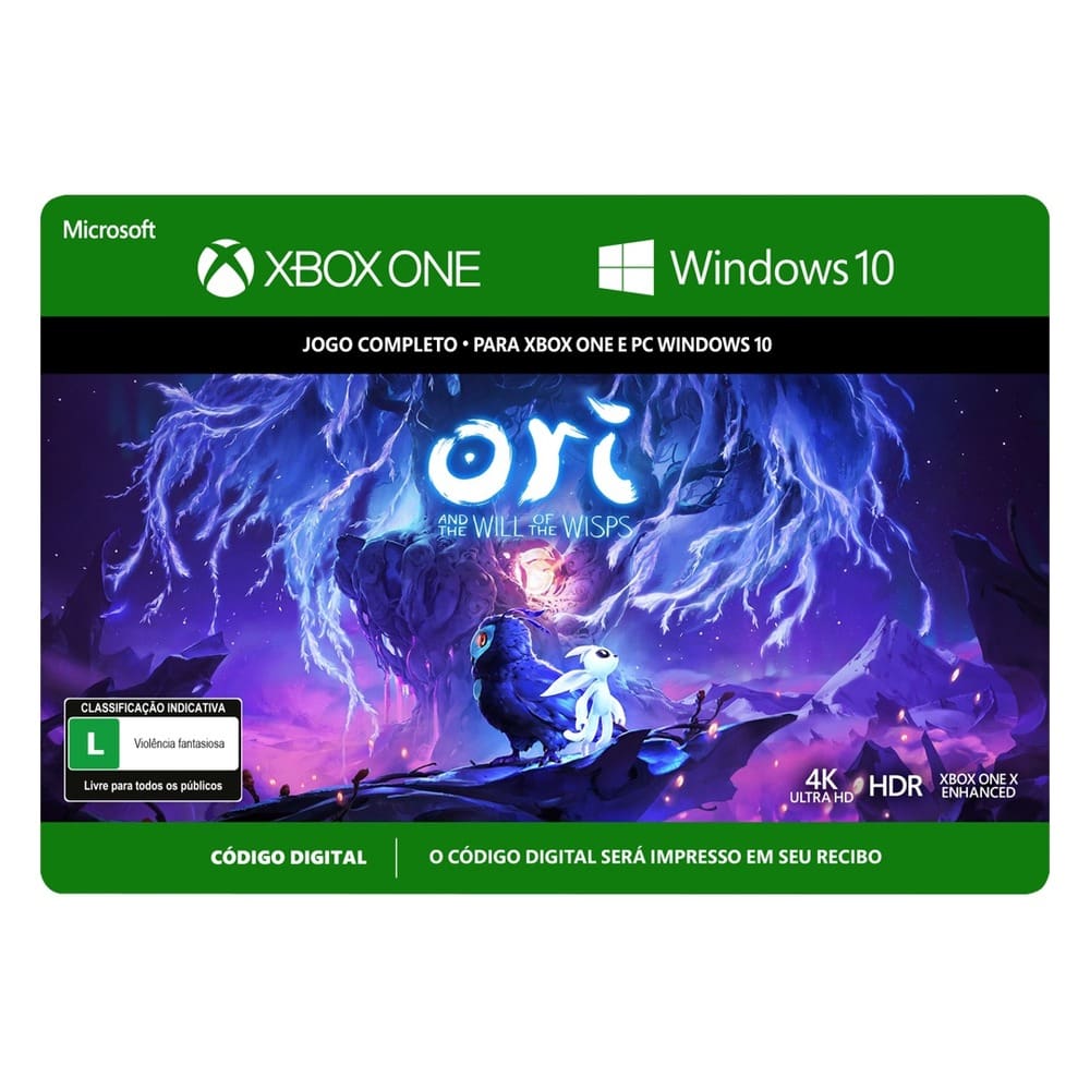 Gift Card Digital Ori and The Will Of The Wisps Xbox R$99,00