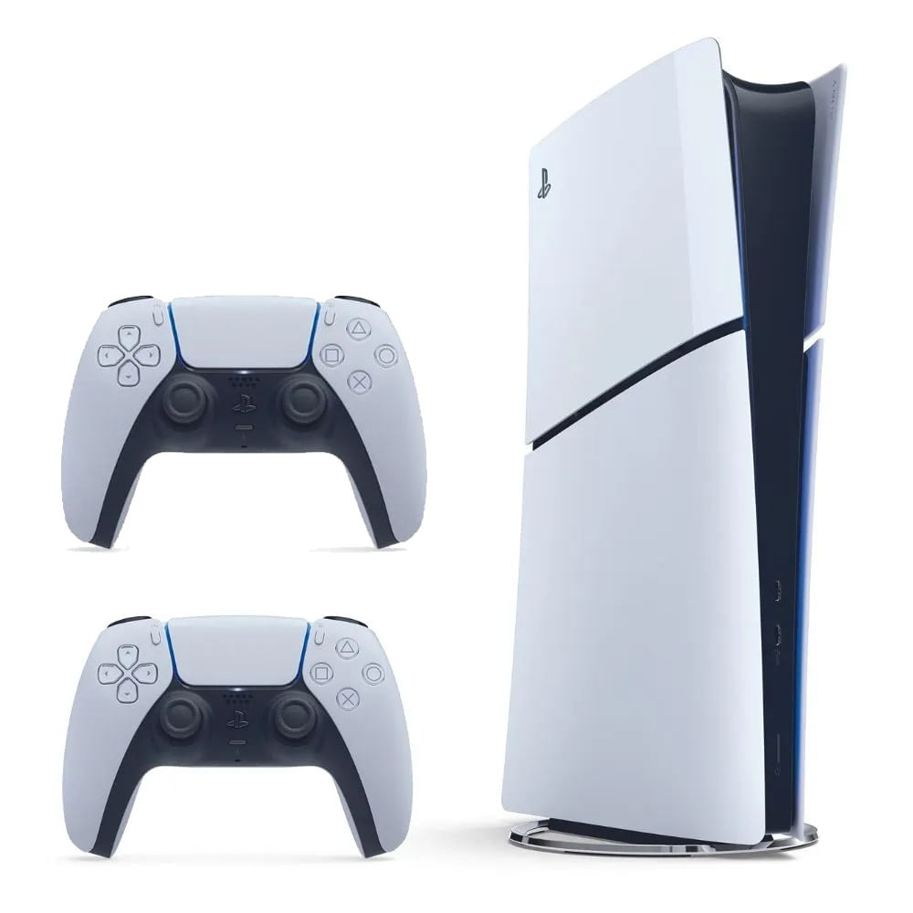 Kit PS5 Slim Digital 1TB SSD c/Returnal + Ratchet & Clank + Controle Dualsense Branco Sony