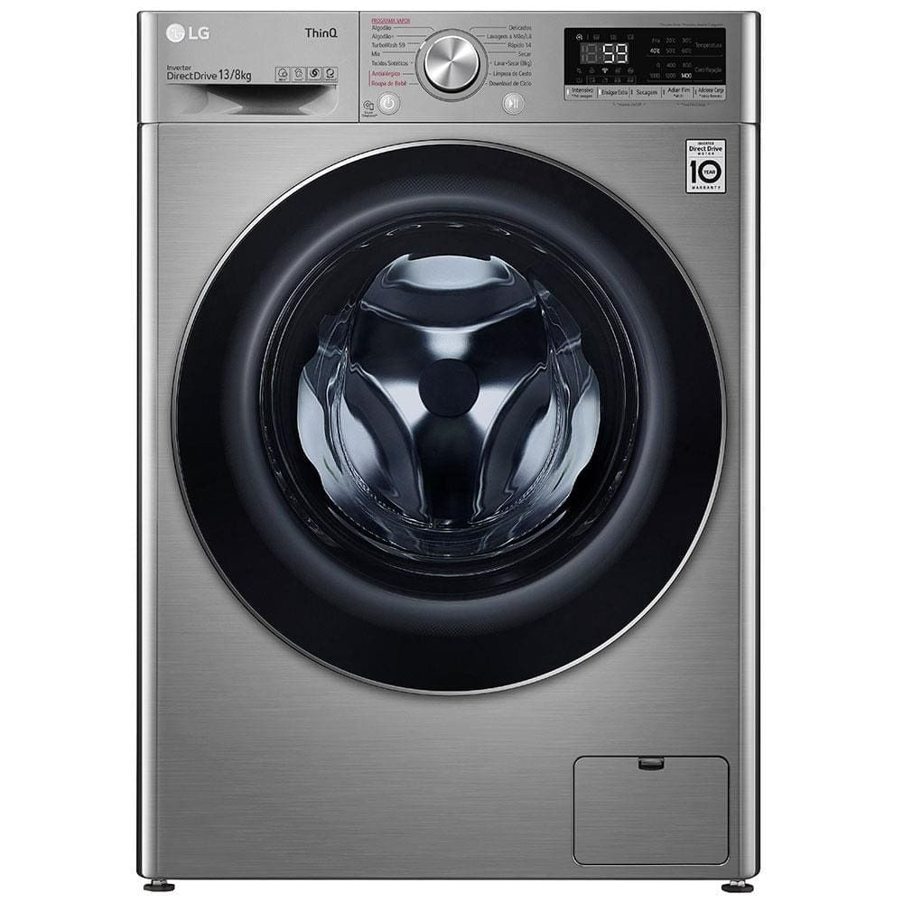 Lava e Seca LG Smart VC4 13Kg CV5013EC4 Aço Escovado 127V