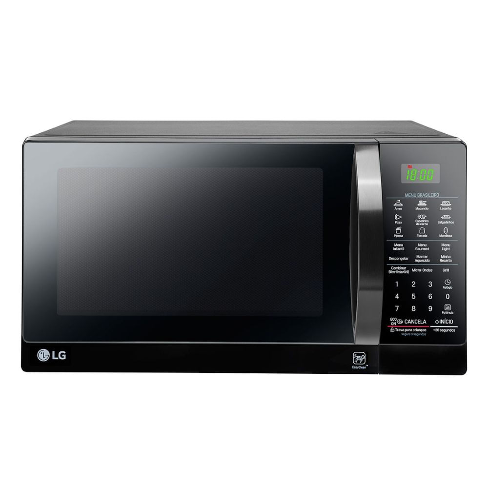 Outlet - Forno Micro-Ondas LG 30L MH7097ARA Preto 220V