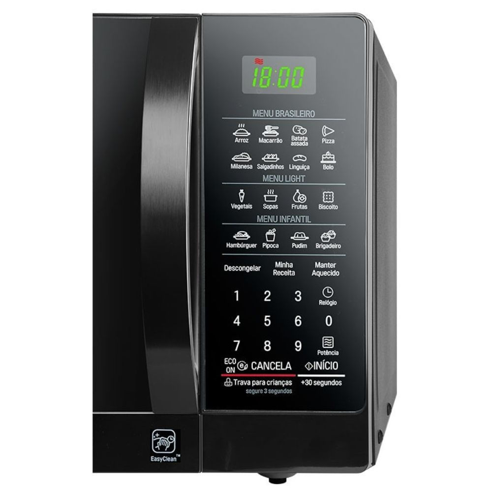 Outlet - Forno Micro-Ondas LG 30L MS3097AR Preto 127V - Imagem 8