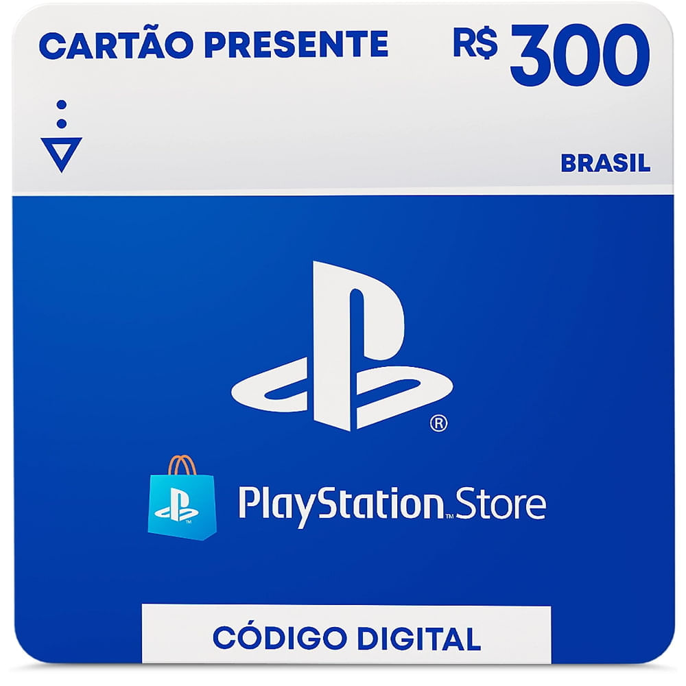 Gift Card Digital Sony Playstation R$300,00
