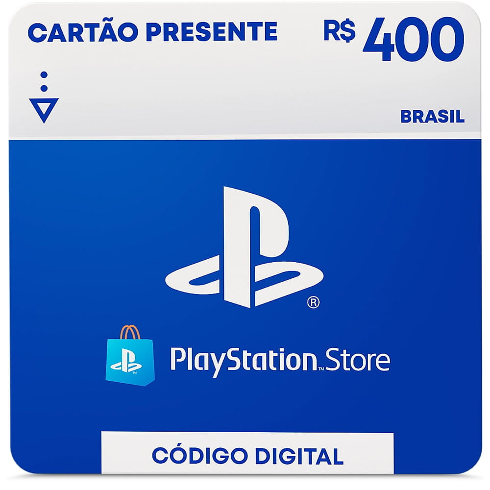 Gift Card Digital Sony Playstation R$400,00