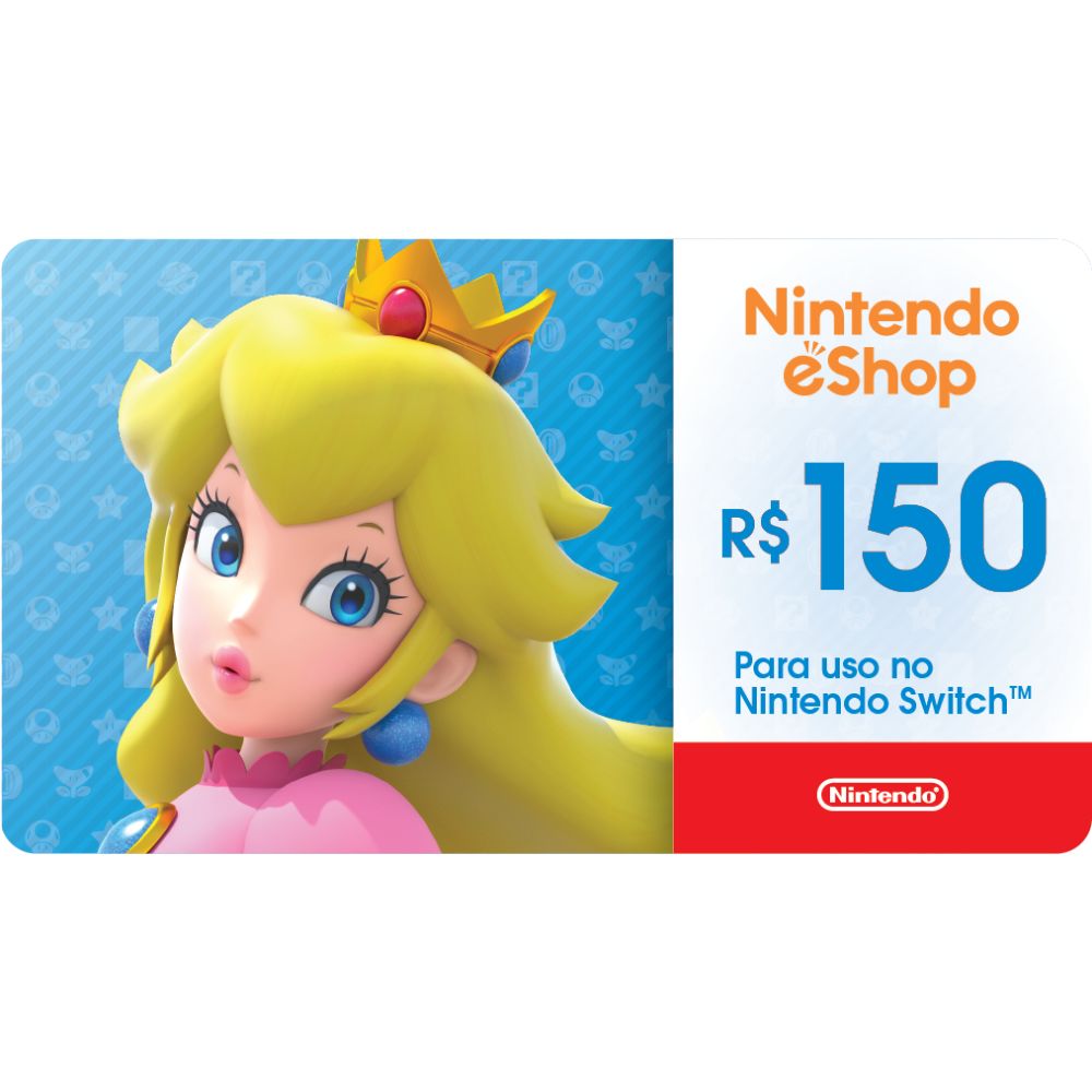 Gift Card Digital Nintendo eShop R$150,00