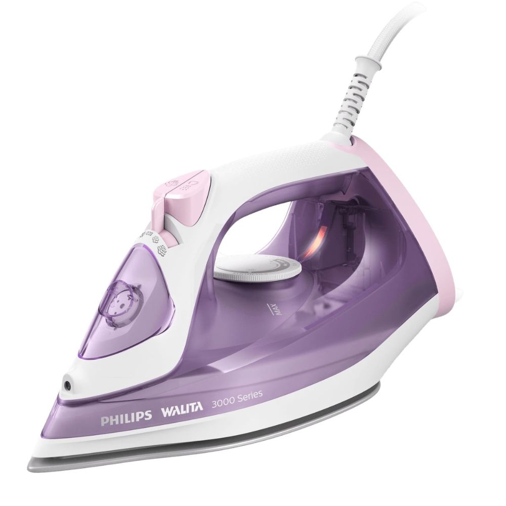 Ferro À Vapor Philips Walita DST3010/32 1400W Branco e Rosa 127V