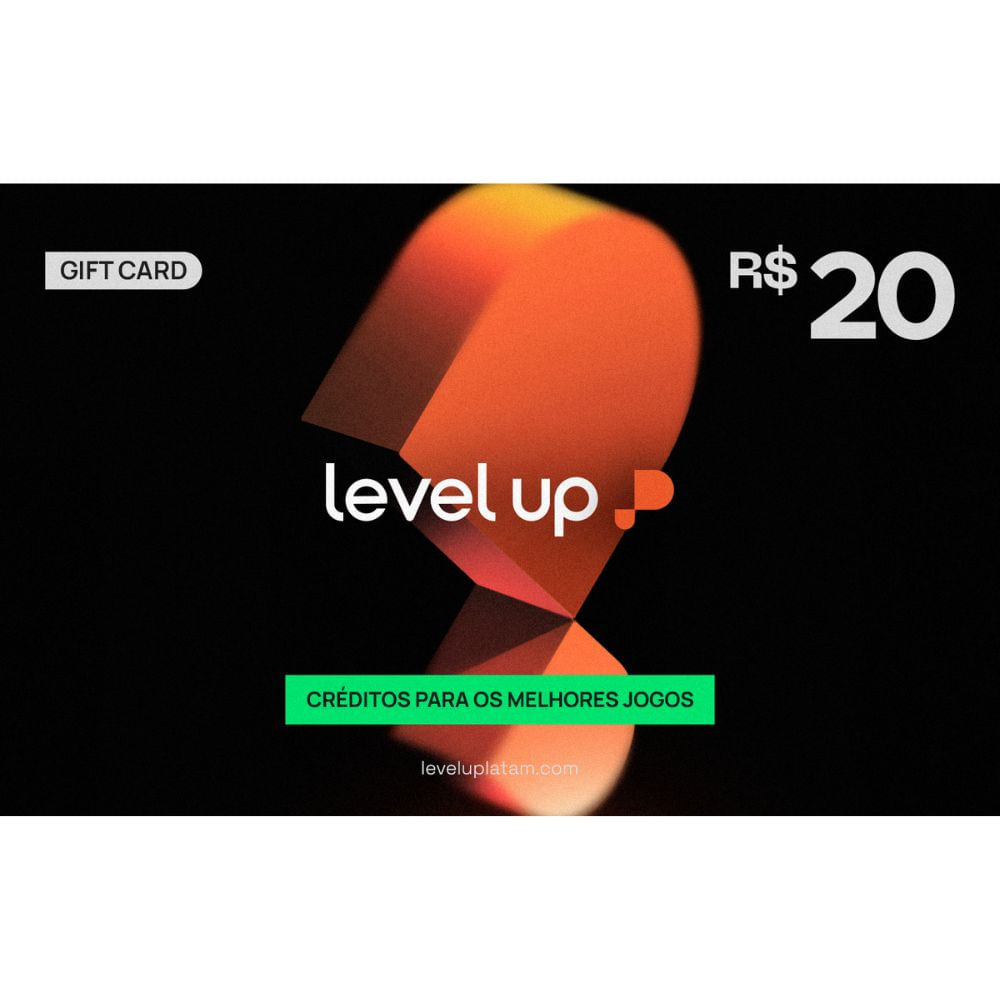 Gift Card Digital Brazil Level UP 2017 R$20,00