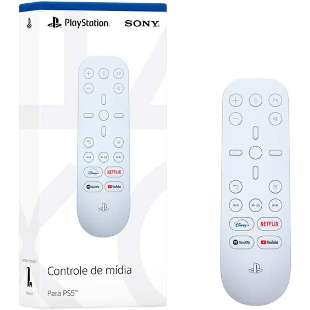 Controle Remoto de Mídia PS5 Branco Sony - Imagem 3