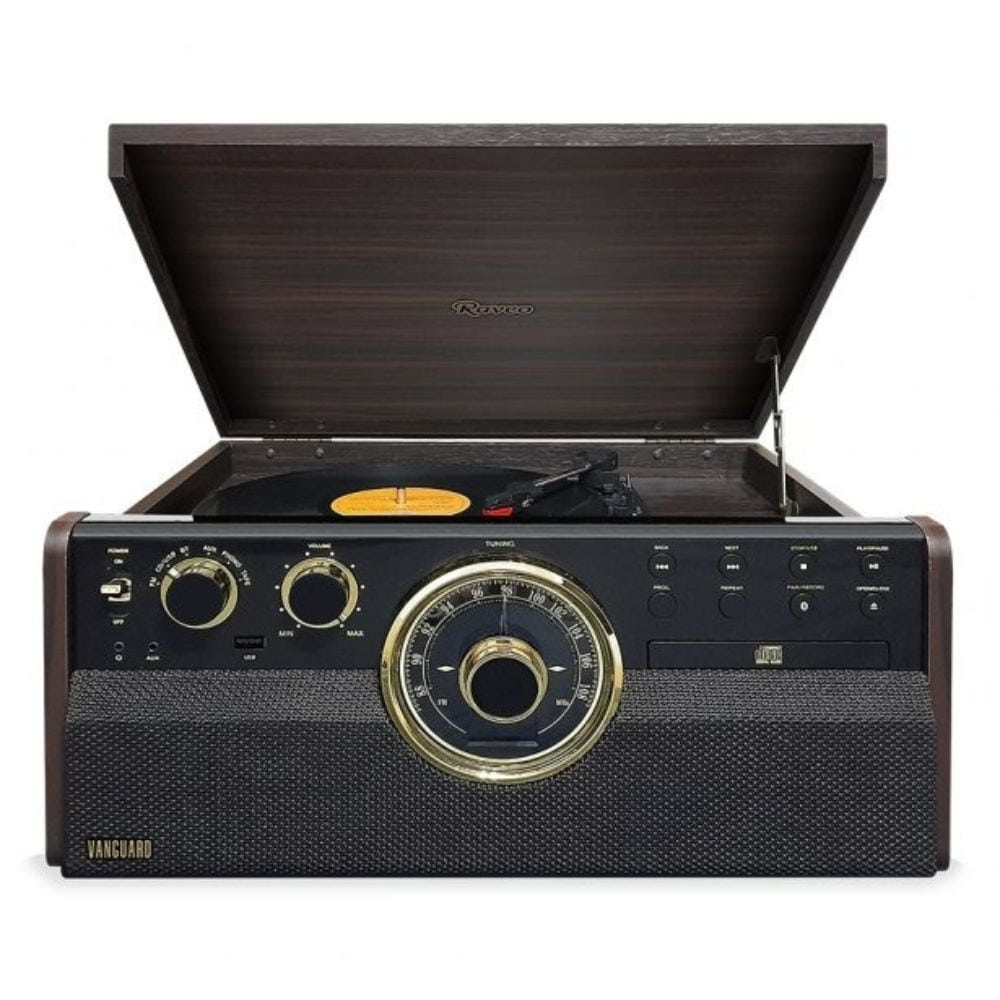 Outlet - Vitrola Retrô Raveo Vanguard Maple Toca discos Bluetooth Bivolt
