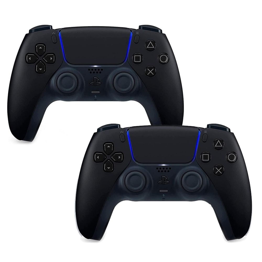 Kit 2 Controles PS5 sem fio DualSense™ Midnight Black Sony