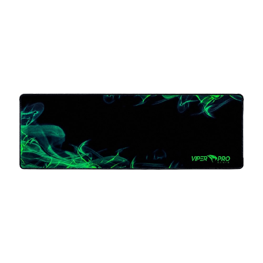 Mousepad Gamer Viper Pro Python 405 Antiderrapante Preto e Verde