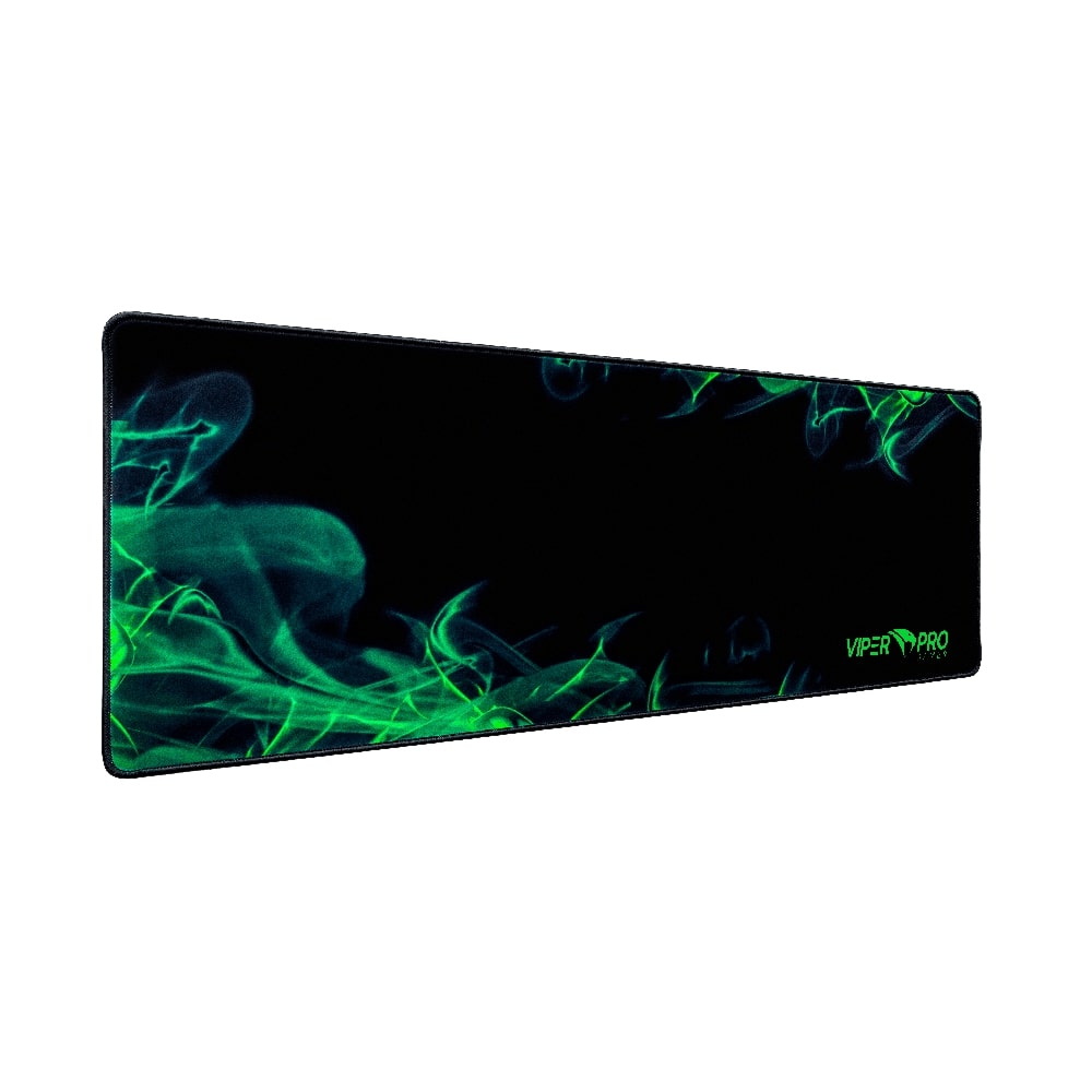 Mousepad Gamer Viper Pro Python 405 Antiderrapante Preto e Verde - Imagem 2
