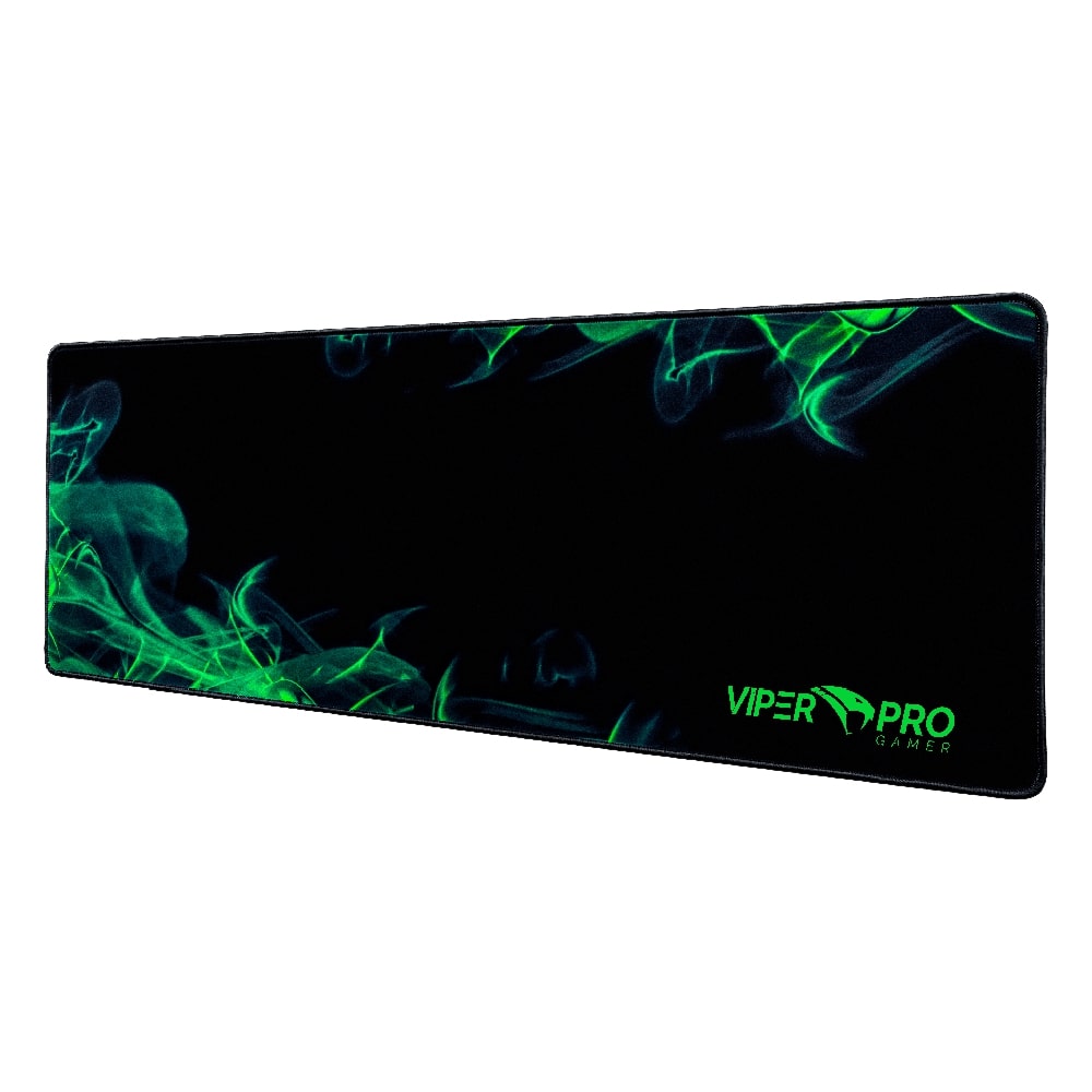 Mousepad Gamer Viper Pro Python 405 Antiderrapante Preto e Verde - Imagem 4