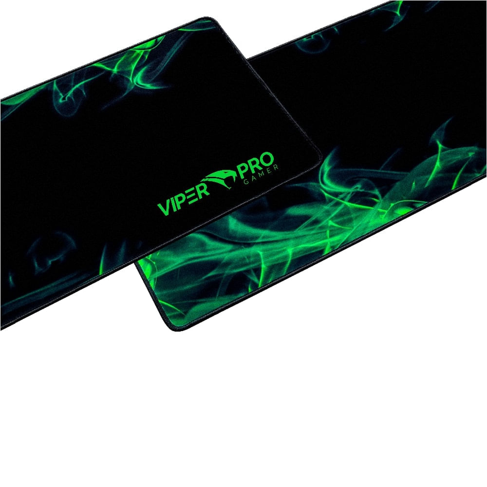 Mousepad Gamer Viper Pro Python 405 Antiderrapante Preto e Verde - Imagem 5