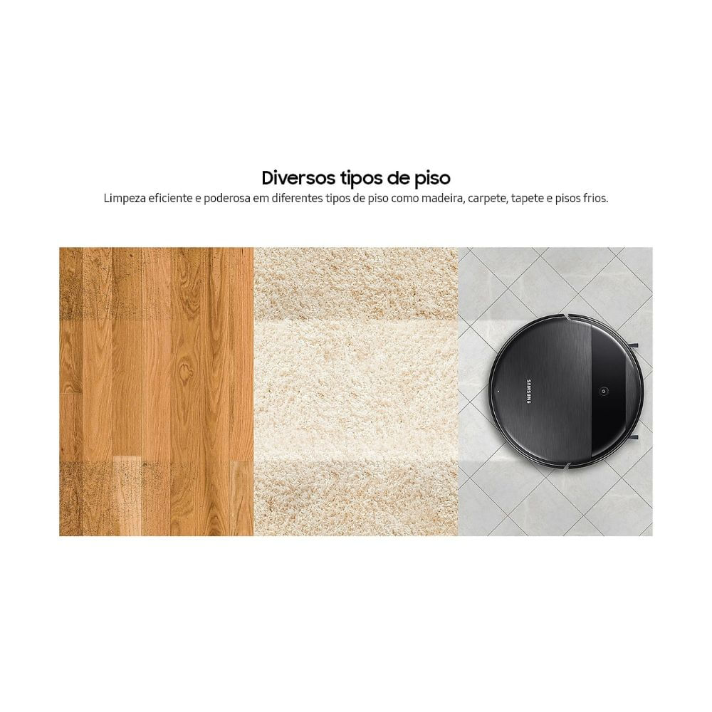 Robô Aspirador Samsung Inteligente VR5000RM 2 em 1 Preto Bivolt - Imagem 20