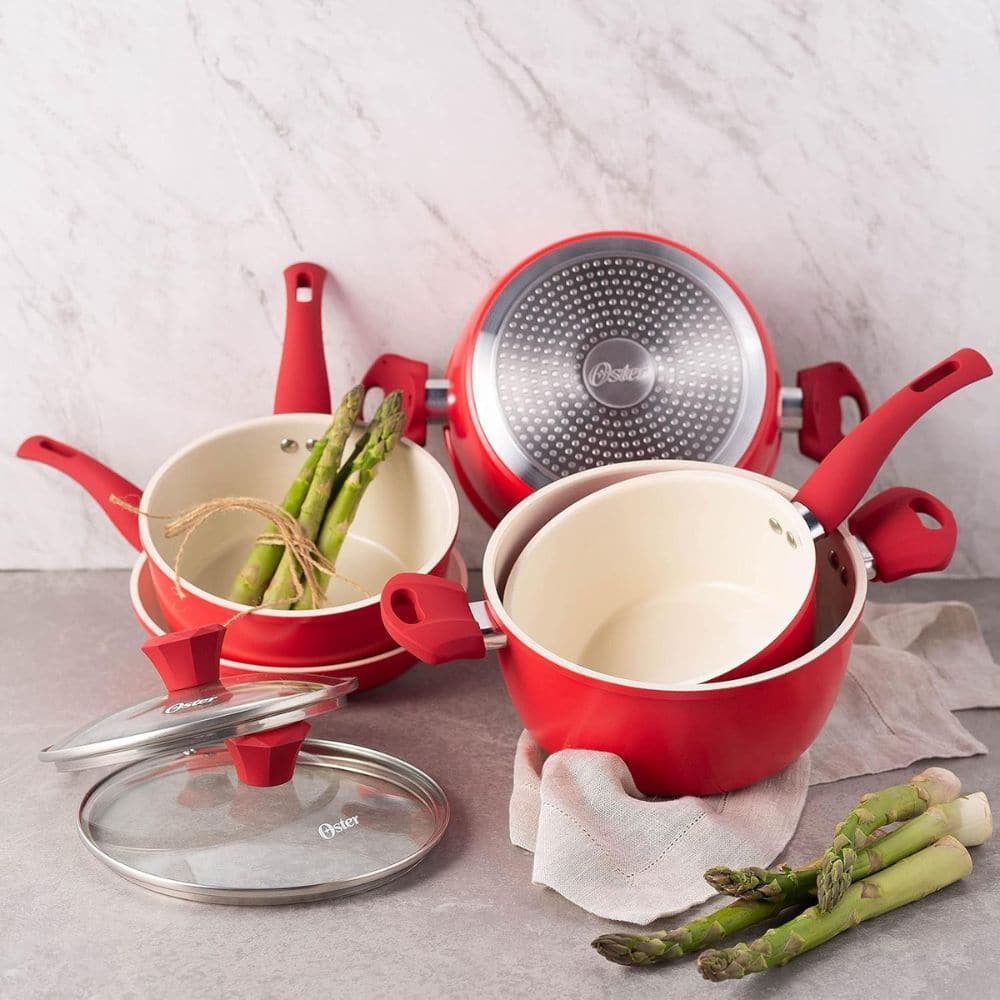 Outlet - Jogo de Panela Oster Top Gourmet com 5 Peças Vermelho - Imagem 13