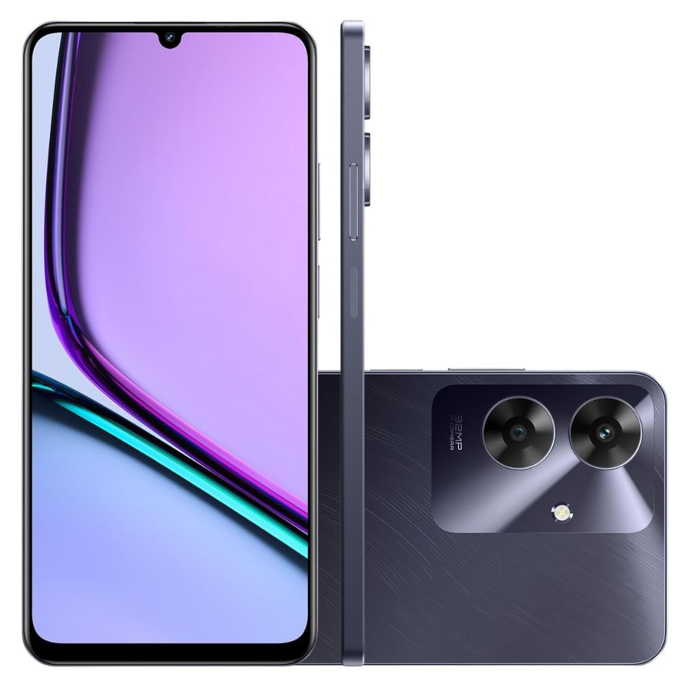 Smartphone Realme Note 60S 128GB 4GB de RAM Preto