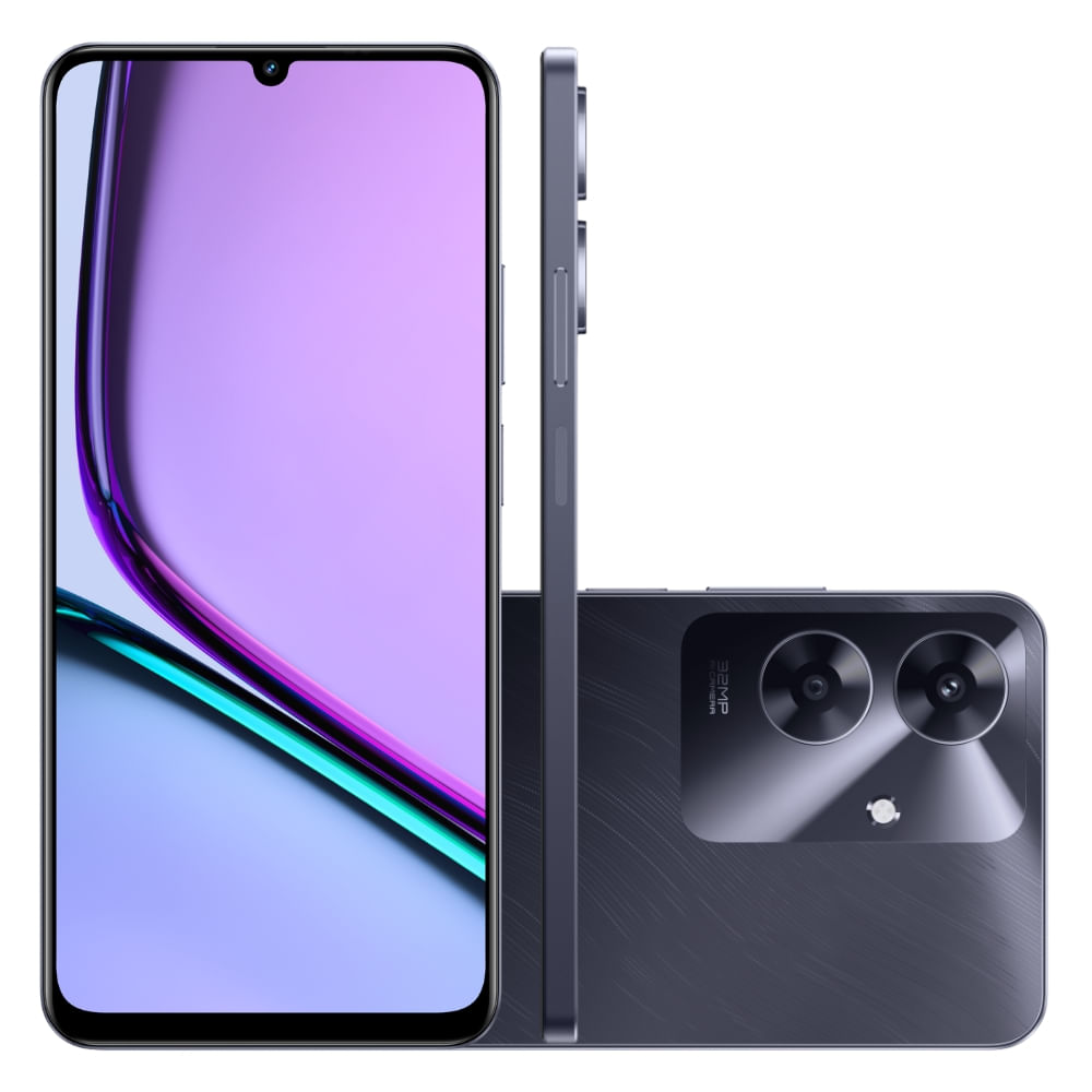 Smartphone Realme Note 60S 256GB 4GB de RAM Preto