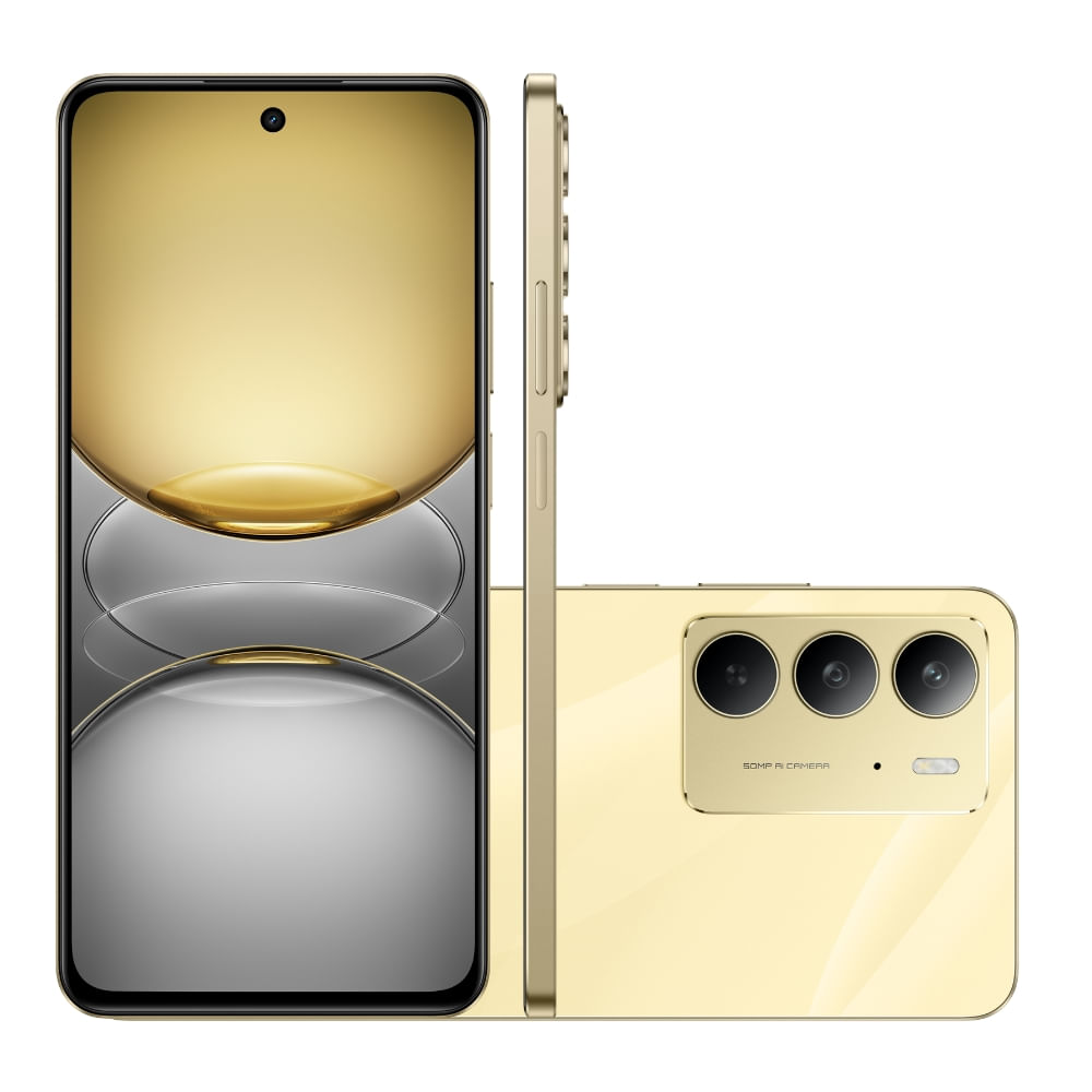 Smartphone Realme C75 5G 256GB 8GB de RAM Dourado