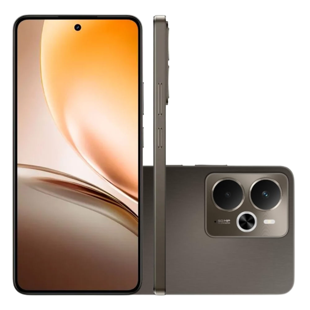 Smartphone Realme 14 5G 256GB 8GB de RAM Cinza Escuro