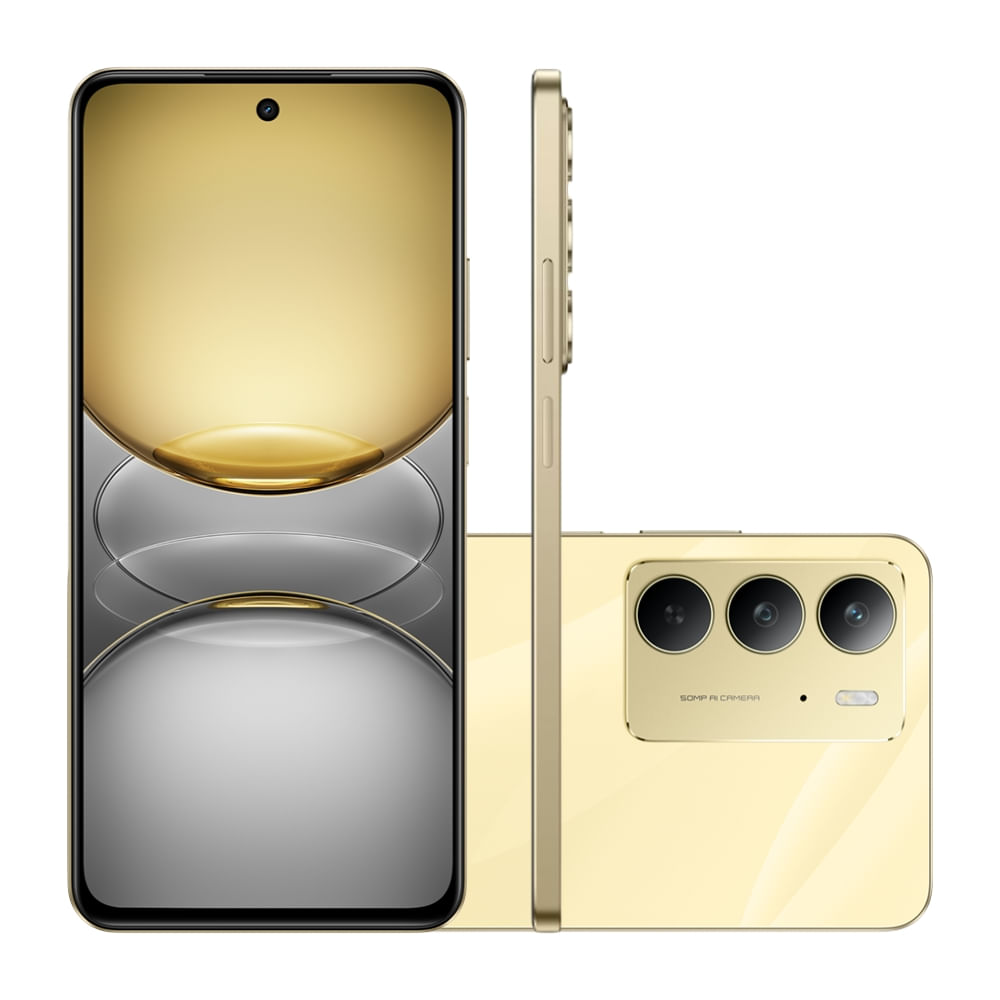 Smartphone Realme C75 5G 256GB 8GB de RAM Dourado
