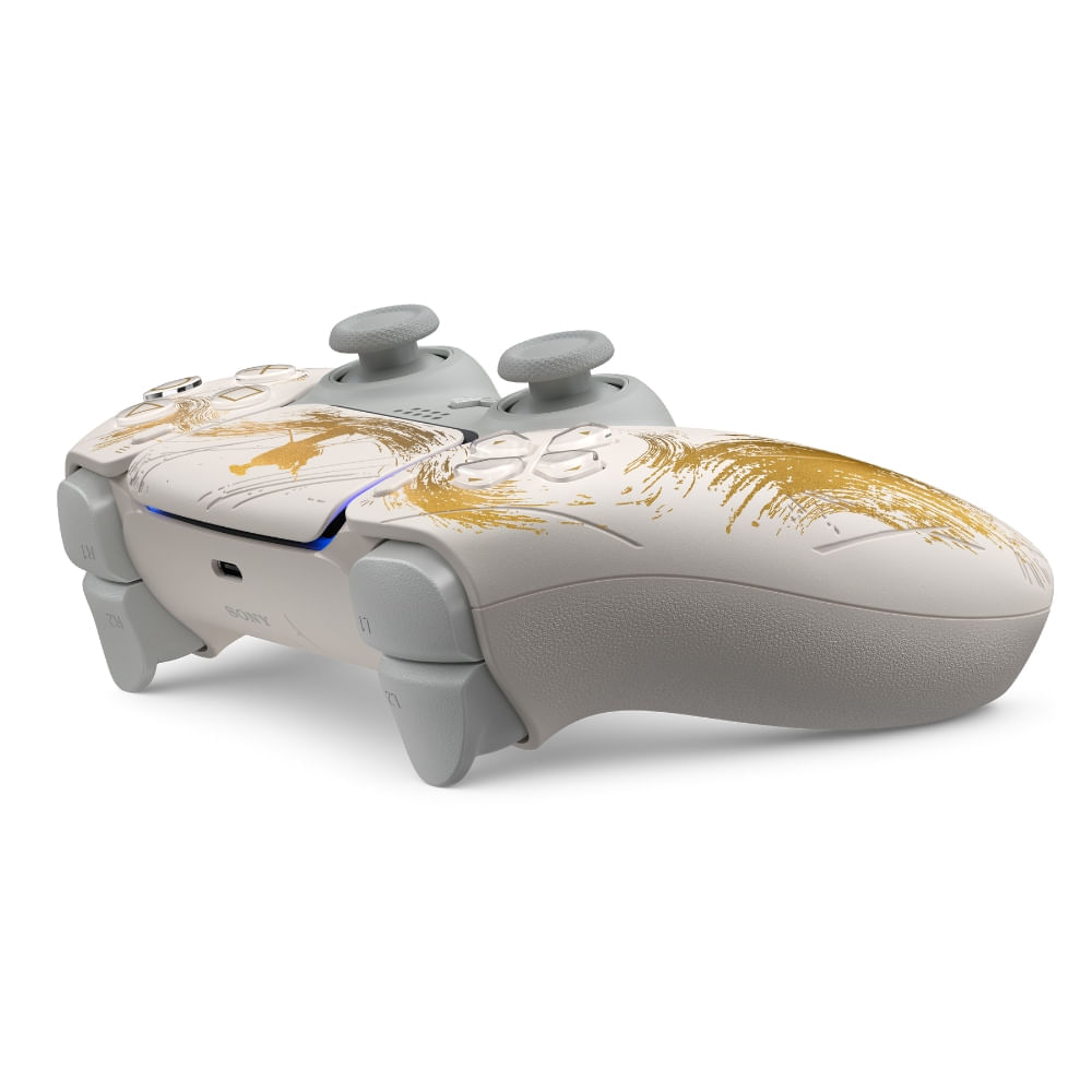 Controle PS5 sem fio DualSense Edição Limitada Ouro Ghost Of Yotei Sony - Imagem 2