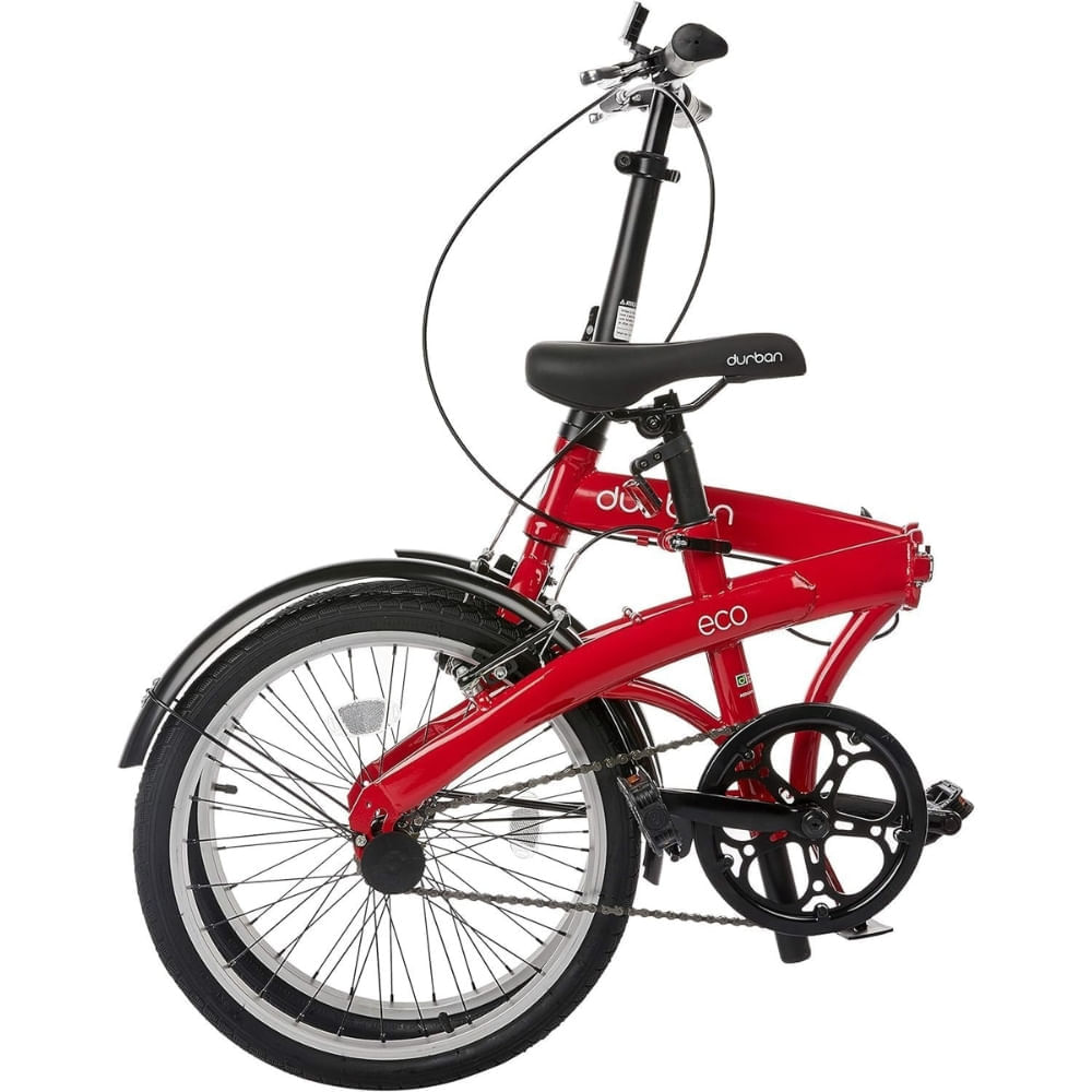 Outlet - Bicicleta Dobrável Bel Durban Eco Aro 20" com 1 Marcha Vermelho - Imagem 20