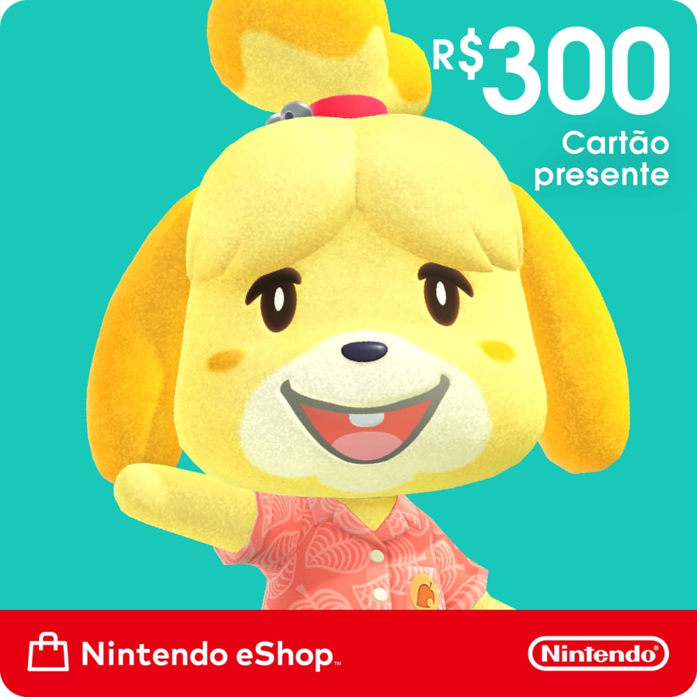 Gift Card Digital Nintendo eShop R$300,00