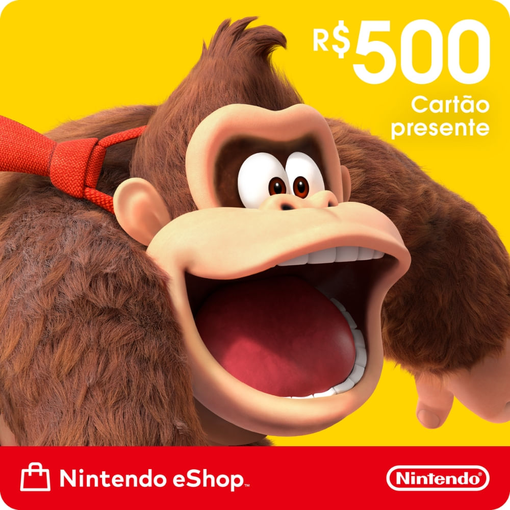 Gift Card Digital Nintendo eShop R$500,00