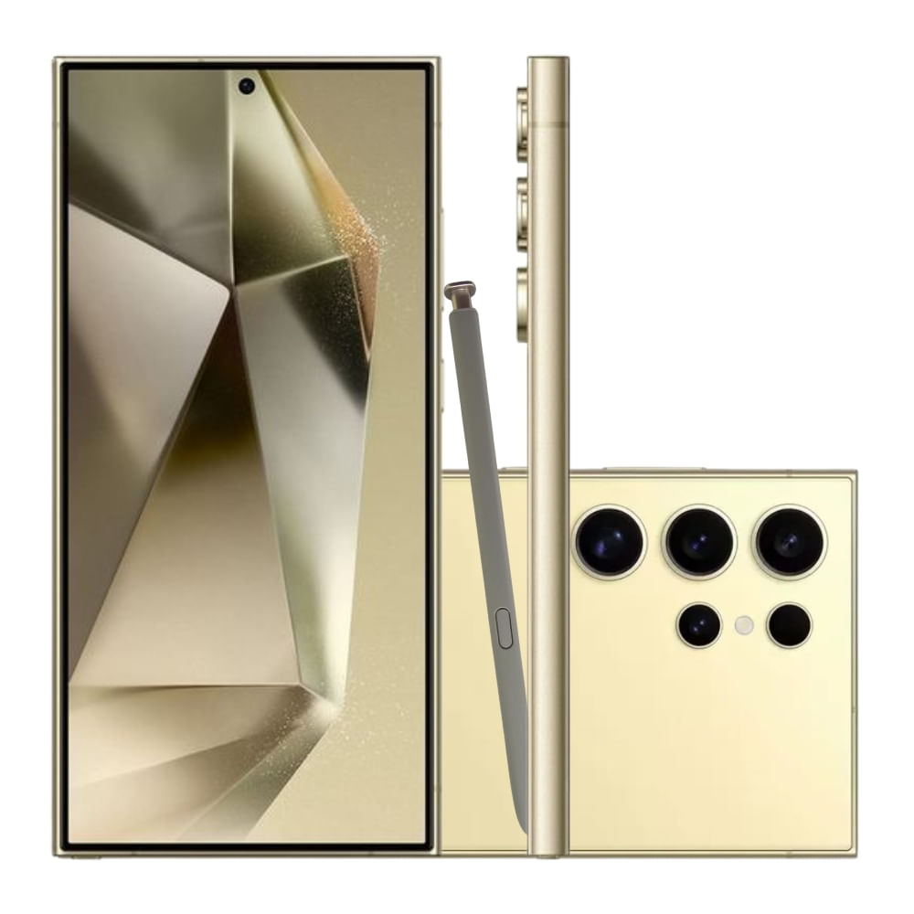 Smartphone Samsung Galaxy S24 Ultra 5G 512GB 12GB de RAM Titânio Creme