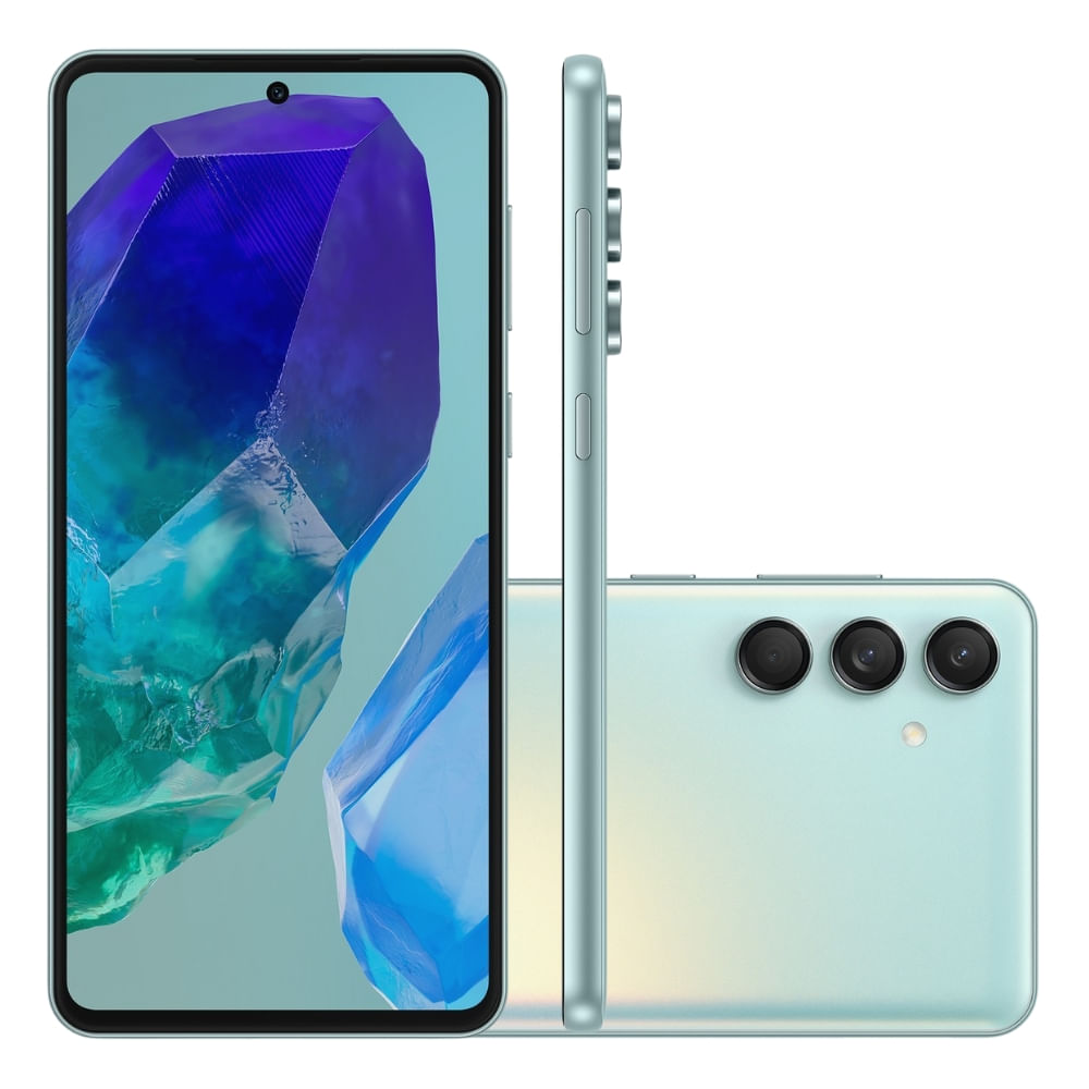 Smartphone Samsung Galaxy M55 5G 256GB 8GB de RAM Verde Claro