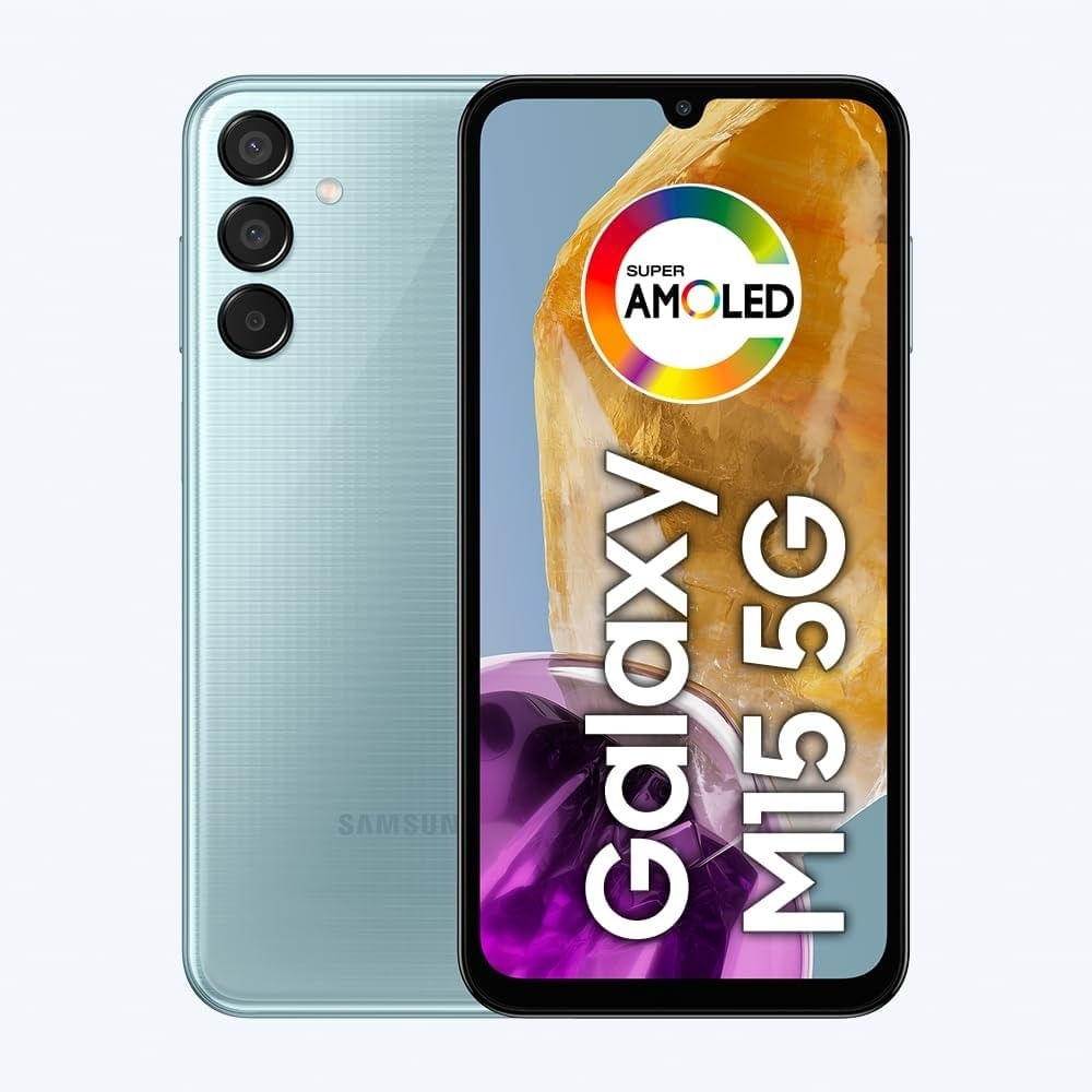 Smartphone Samsung Galaxy M15 128GB 4GB de RAM Azul Claro - Imagem 3