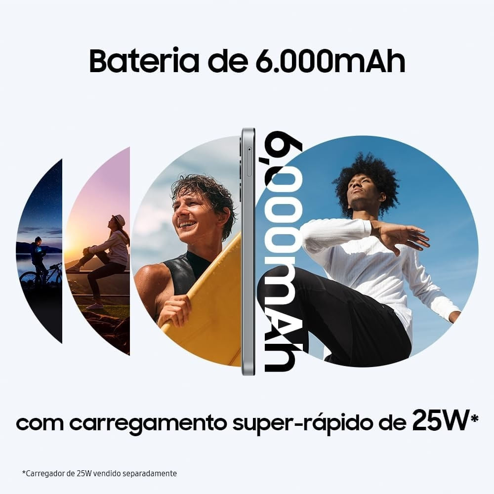 Smartphone Samsung Galaxy M15 128GB 4GB de RAM Azul Claro - Imagem 6