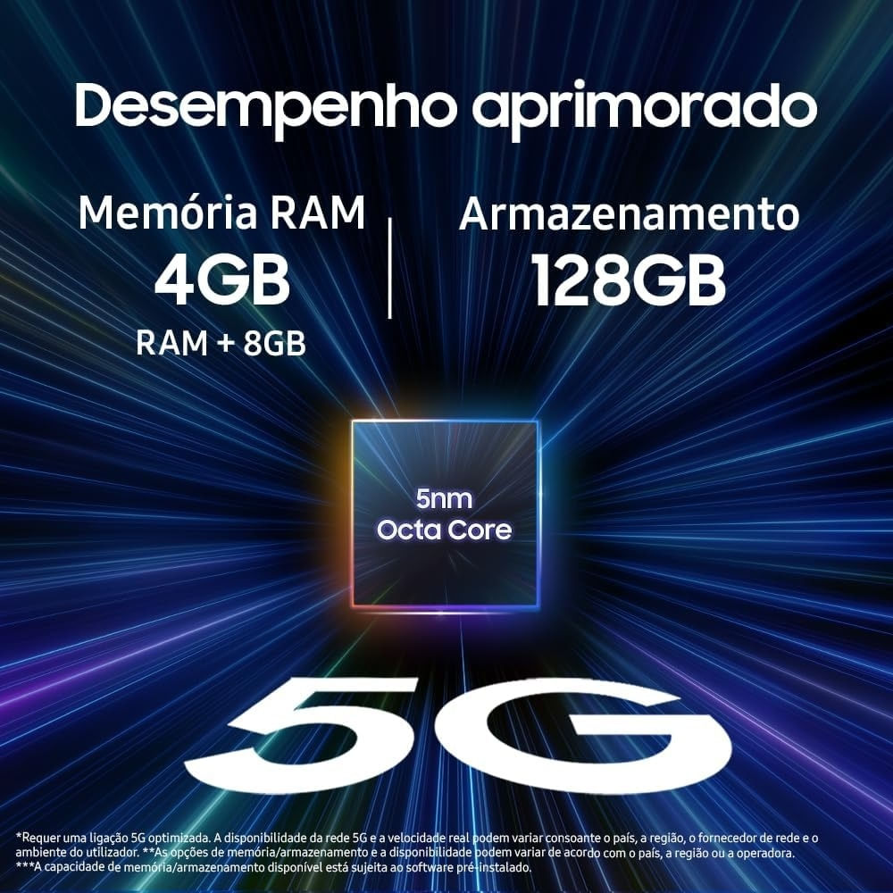 Smartphone Samsung Galaxy M15 128GB 4GB de RAM Azul Claro - Imagem 9