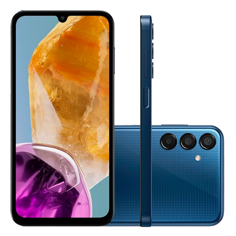 Smartphone Samsung Galaxy M15 128GB 4GB de RAM Azul Escuro