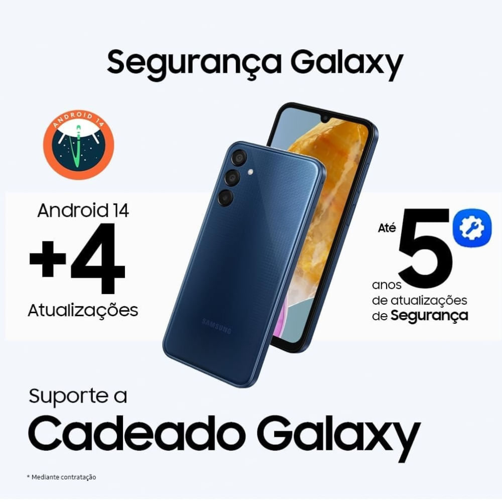 Smartphone Samsung Galaxy M15 128GB 4GB de RAM Azul Escuro - Imagem 10