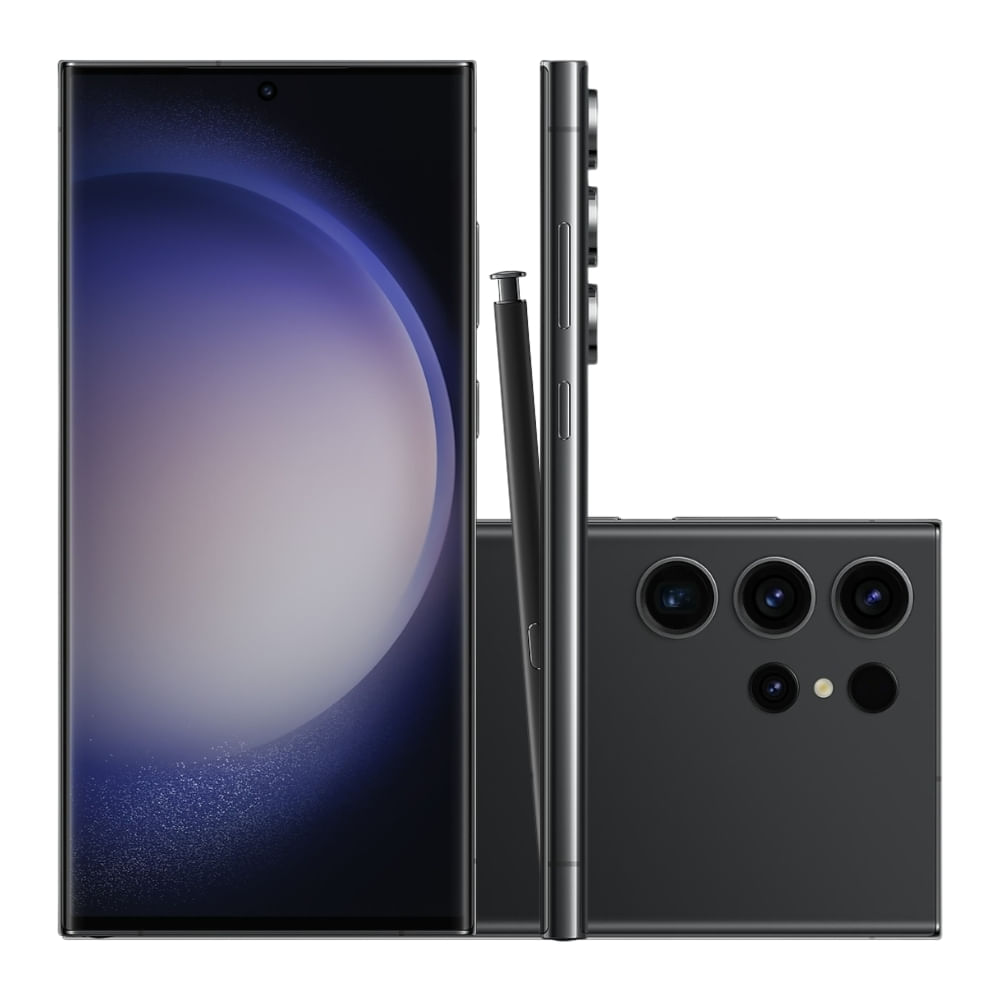 Smartphone Samsung Galaxy S23 Ultra 5G 256GB 12GB de RAM Preto