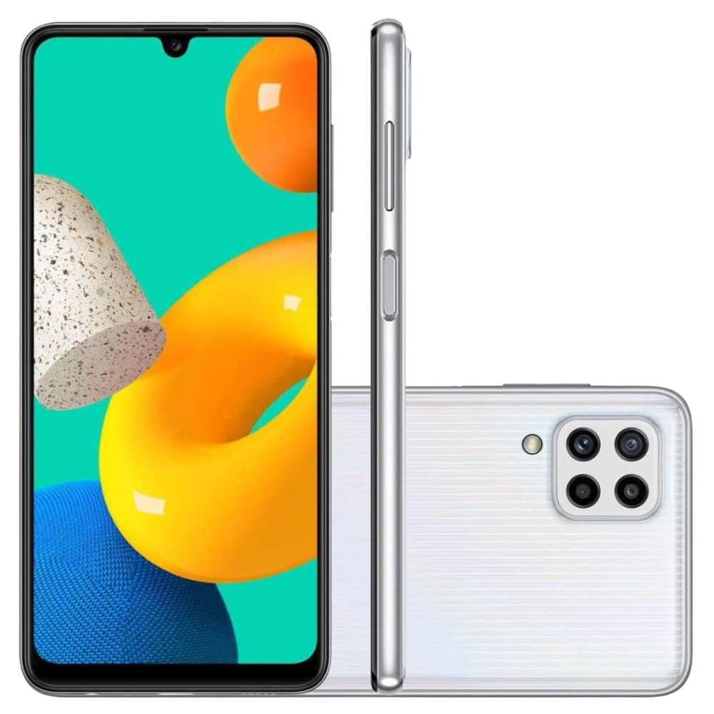 Smartphone Samsung Galaxy M32 128GB 6GB de RAM Branco